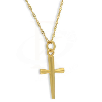 Gold Necklace (Chain With Cross Pendant) 22Kt - Fkjnkl22K2800 Necklaces