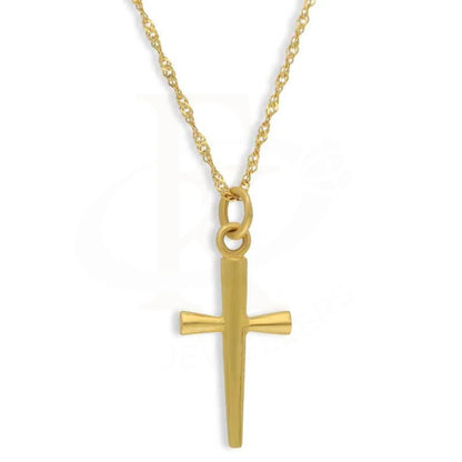 Gold Necklace (Chain With Cross Pendant) 22Kt - Fkjnkl22K2800 Necklaces