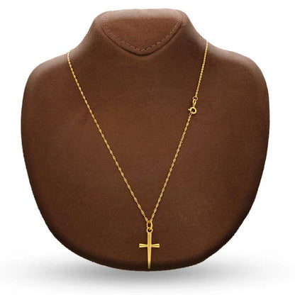 Gold Necklace (Chain With Cross Pendant) 22Kt - Fkjnkl22K2800 Necklaces