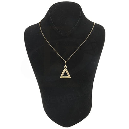 Gold Necklace (Chain With Cubic Triangle Shaped Pendant) 18Kt - Fkjnkl18K2256 Necklaces