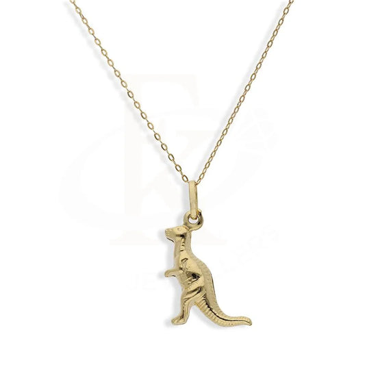 Gold Necklace (Chain With Dinosaur Shaped Pendant) 18Kt - Fkjnkl18K2254 Necklaces