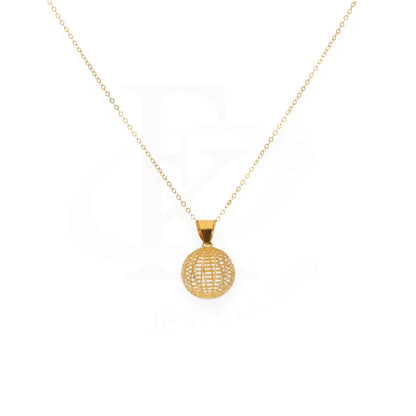 Gold Necklace (Chain With Disco Bear Pendant) 21Kt - Fkjnkl21Km8044 Necklaces