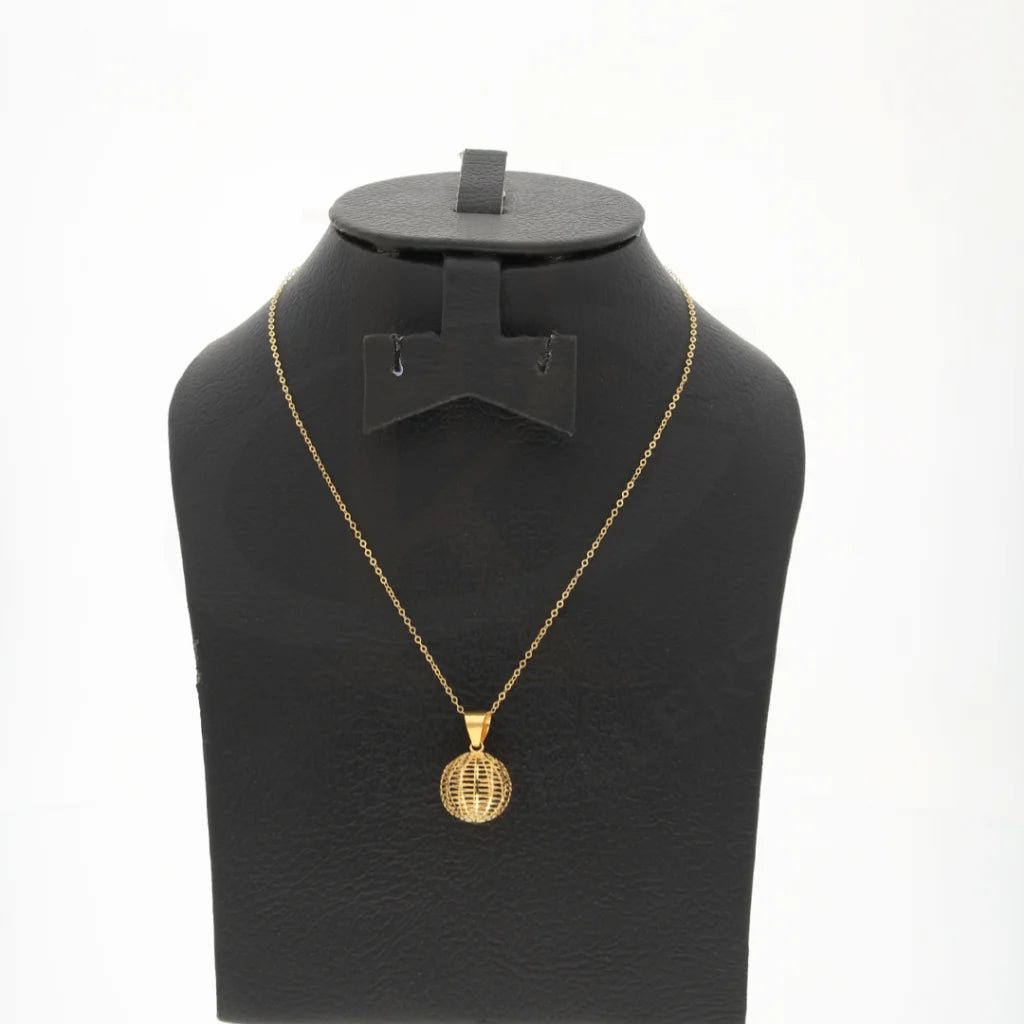 Gold Necklace (Chain With Disco Bear Pendant) 21Kt - Fkjnkl21Km8044 Necklaces