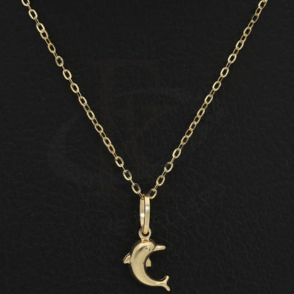 Gold Necklace (Chain With Dolphin Pendant) 18Kt - Fkjnkl18K2520 Necklaces