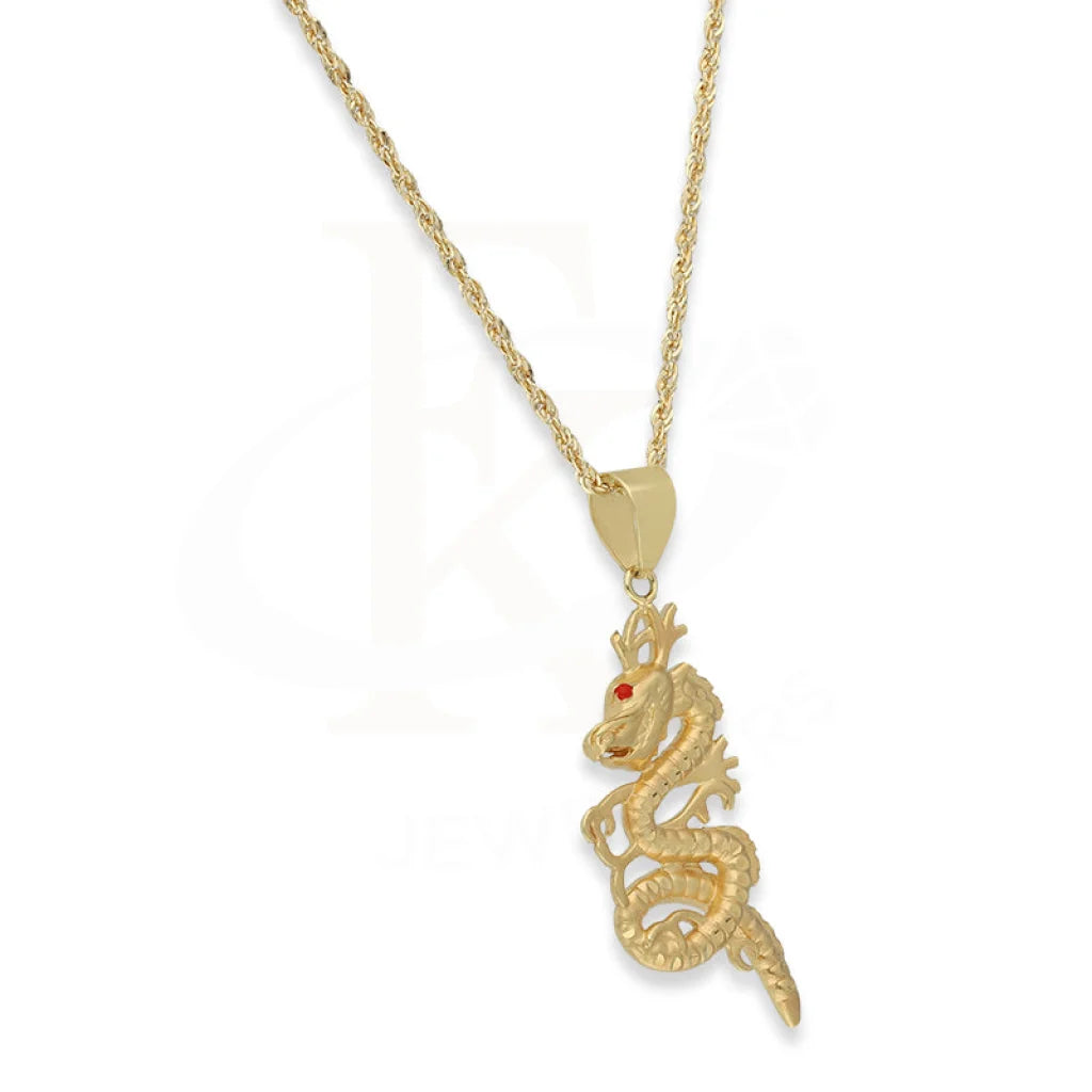 Gold Necklace (Chain With Dragon Pendant) 18Kt - Fkjnkl18K5103 Necklaces