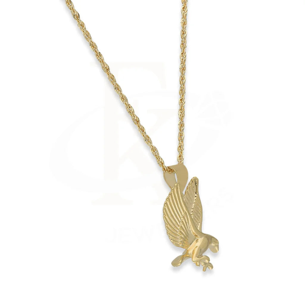 Gold Necklace (Chain With Eagle Shaped Pendant) 18Kt - Fkjnkl18K5108 Necklaces