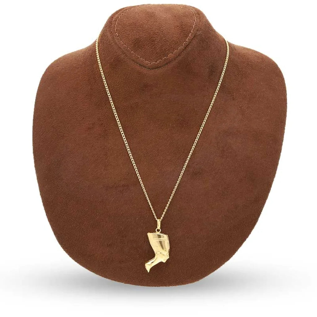 Gold Necklace (Chain With Nefertiti Pendant) 18Kt - Fkjnkl18K3081 Necklaces