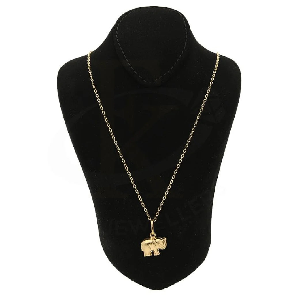 Gold Necklace (Chain With Elephant Pendant) 18Kt - Fkjnkl18K2517 Necklaces