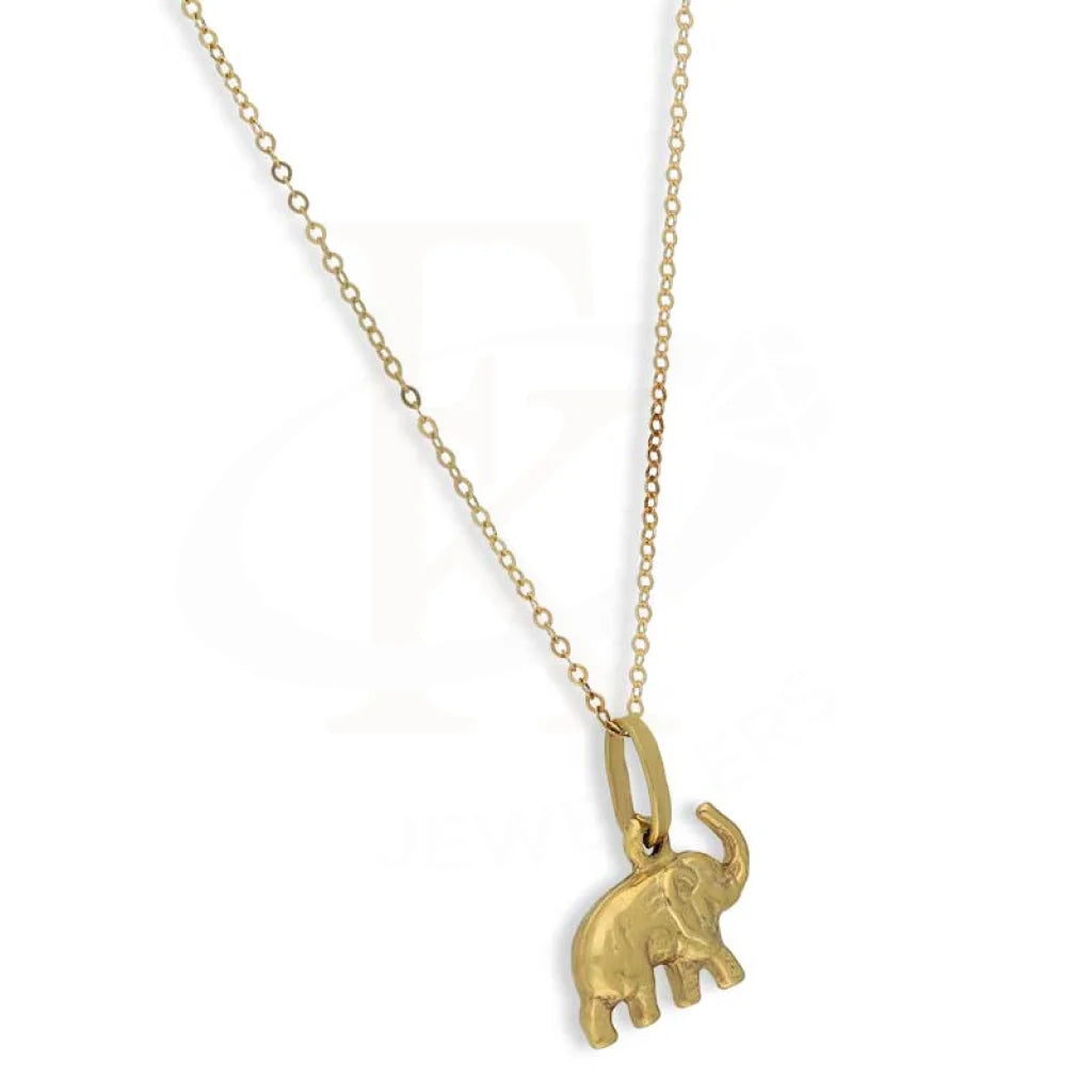 Gold Necklace (Chain With Elephant Pendant) 18Kt - Fkjnkl18K3155 Necklaces