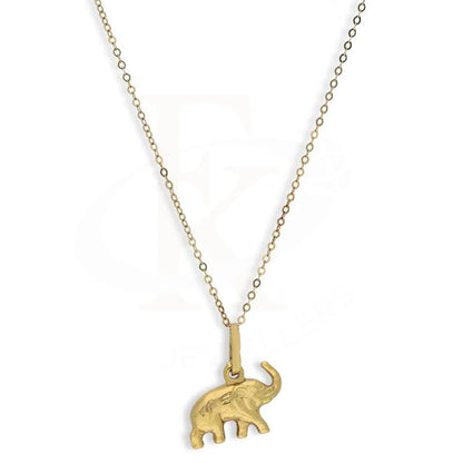 Gold Necklace (Chain With Elephant Pendant) 18Kt - Fkjnkl18K3155 Necklaces