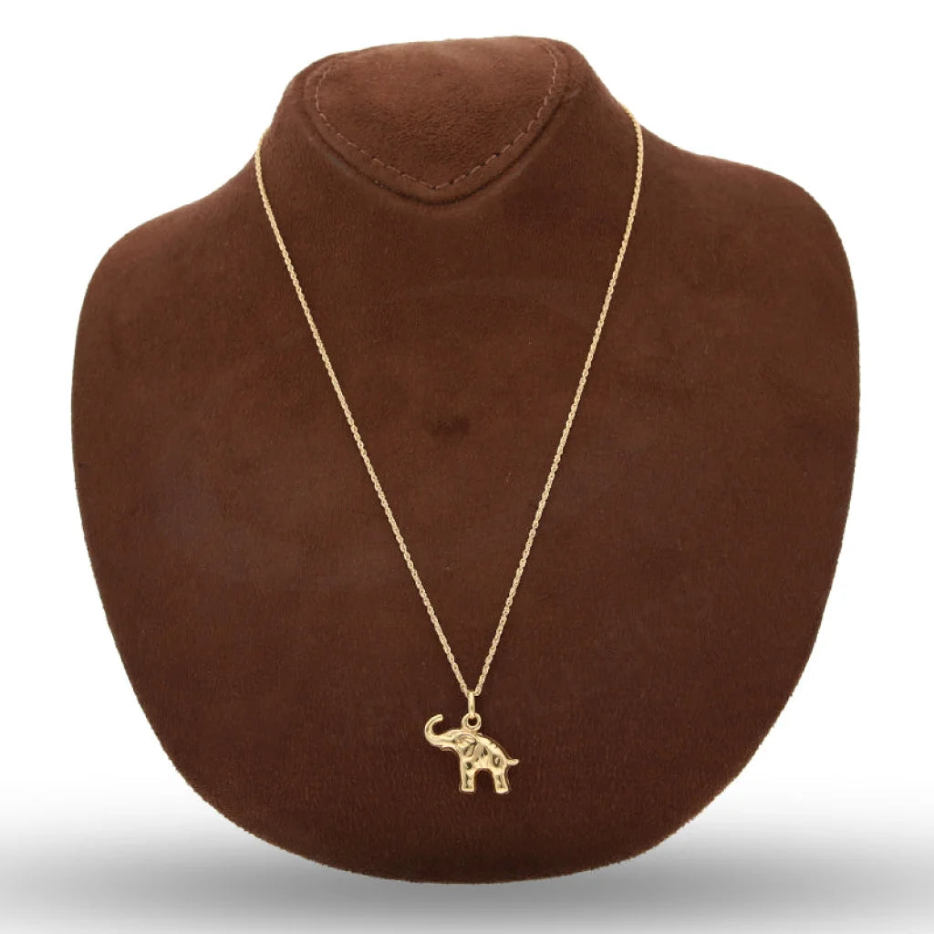 Gold Necklace (Chain With Elephant Pendant) 18Kt - Fkjnkl18K5451 Necklaces