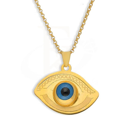 Gold Necklace (Chain With Evil Eye Pendant) 21Kt - Fkjnkl21K2439 Necklaces