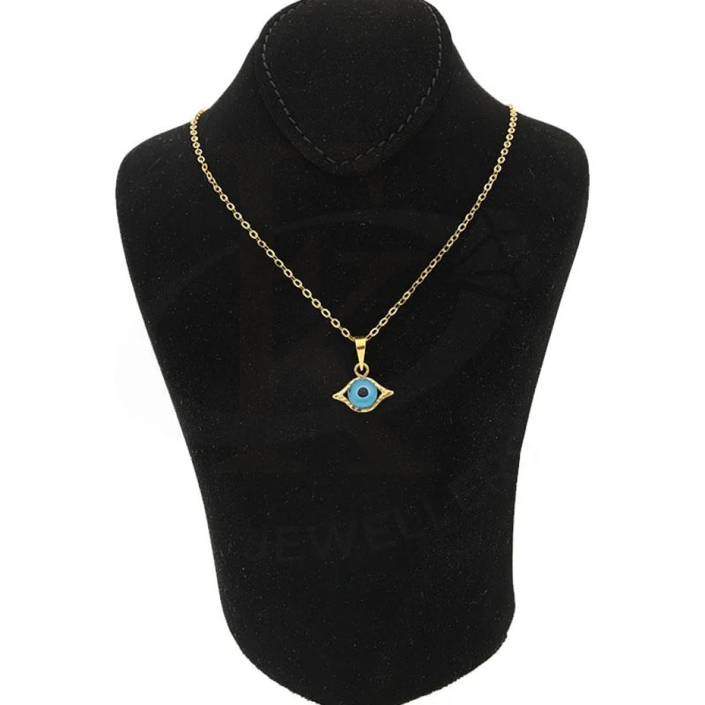 Gold Necklace (Chain With Eye Pendant) 18Kt - Fkjnkl1477 Necklaces