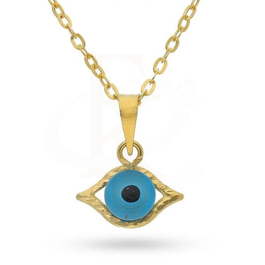 Gold Necklace (Chain With Eye Pendant) 18Kt - Fkjnkl1477 Necklaces