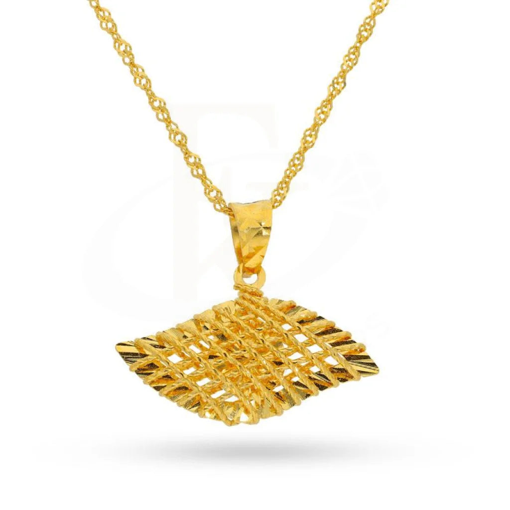 Gold Necklace (Chain With Eye Pendant) 22Kt - Fkjnkl22K2057 Necklaces