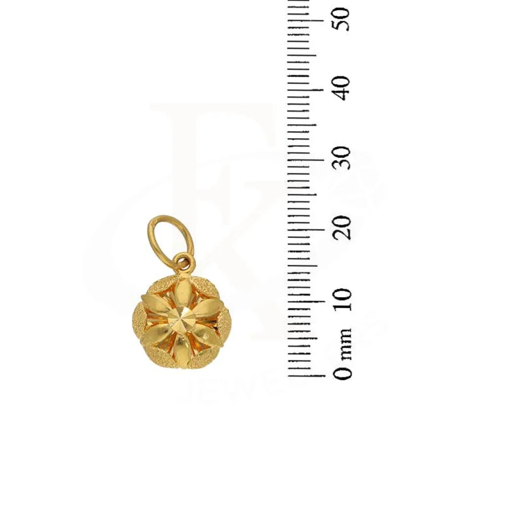 Gold Necklace (Chain With Flower Pendant) 22Kt - Fkjnkl22K2783 Necklaces