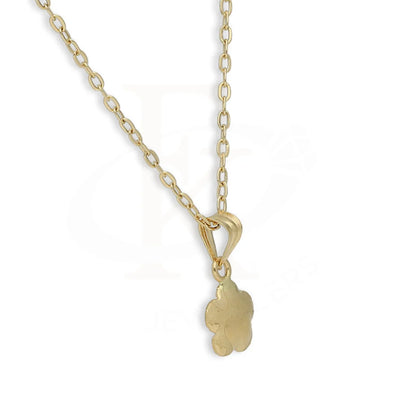 Gold Necklace (Chain With Flower Shaped Pendant) 18Kt - Fkjnkl18K5123 Necklaces