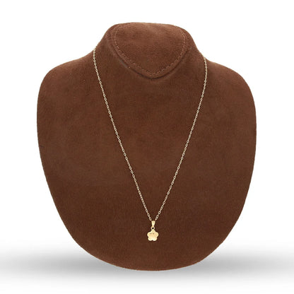 Gold Necklace (Chain With Flower Shaped Pendant) 18Kt - Fkjnkl18K5123 Necklaces