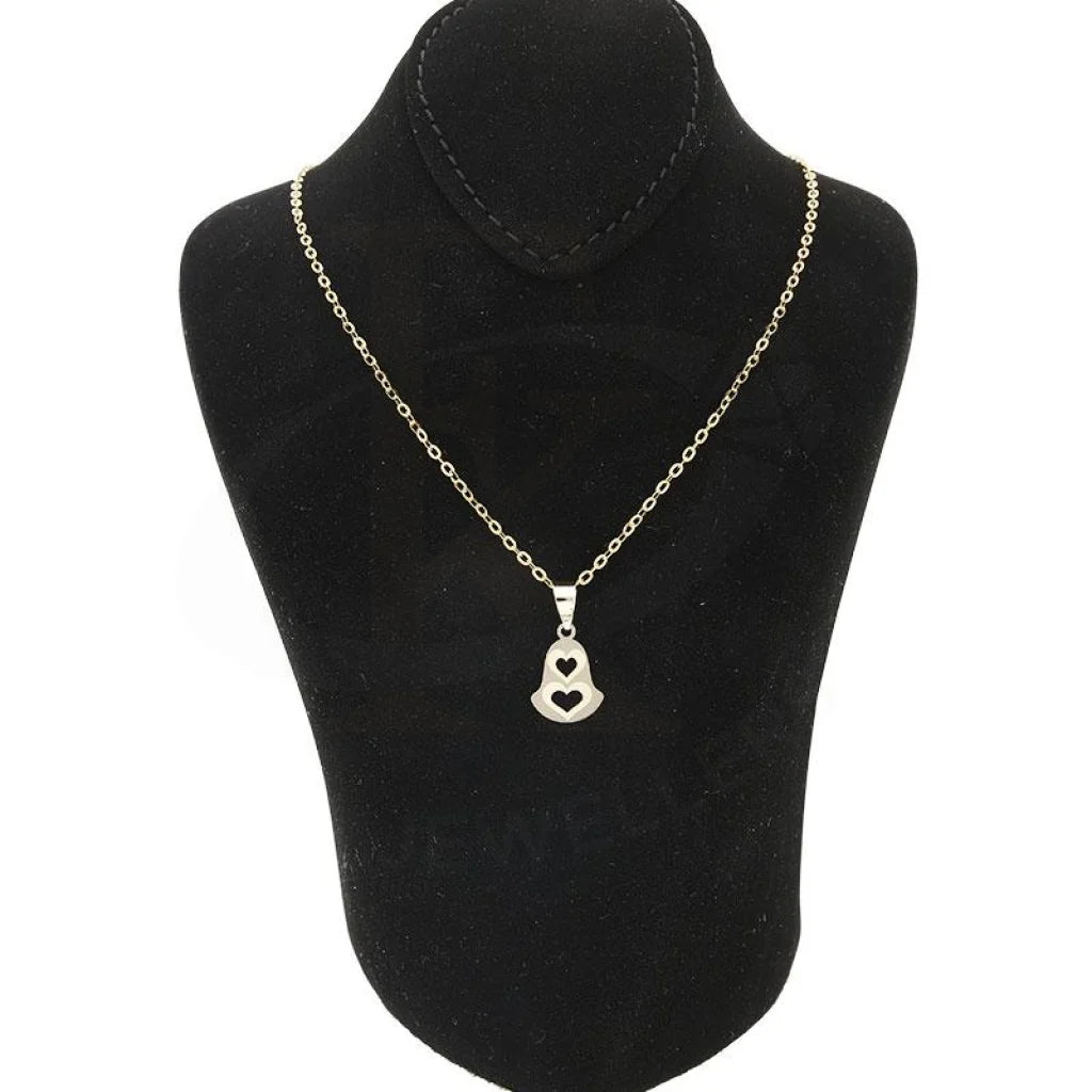 Gold Necklace (Chain With Heart Bell Pendant) 18Kt - Fkjnkl18K2080 Necklaces