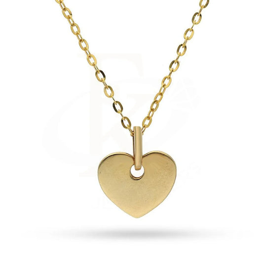 Gold Necklace (Chain With Heart Pendant) 18Kt - Fkjnkl1489 Necklaces