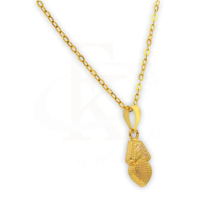 Gold Necklace (Chain With Heart Pendant) 18Kt - Fkjnkl18K2351 Necklaces