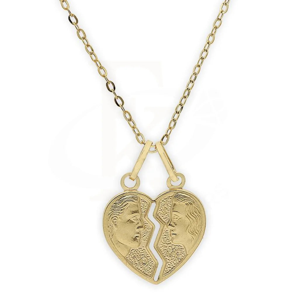 Gold Necklace (Chain With Heart Pendant) 18Kt - Fkjnkl18K2412 Necklaces