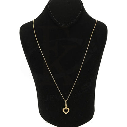 Gold Necklace (Chain With Heart Pendant) 18K - Fkjnkl18K2577 Necklaces