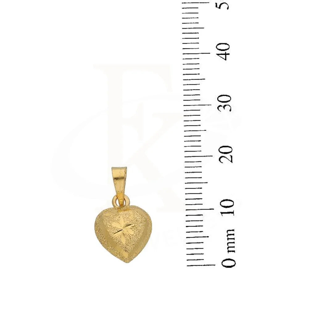 Gold Necklace (Chain With Heart Pendant) 22Kt - Fkjnkl22K2689 Necklaces