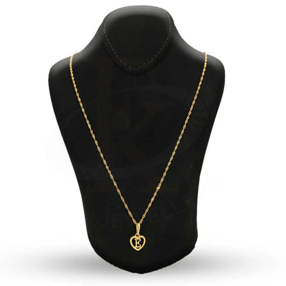 Gold Necklace (Chain With Heart Shaped Alphabet Pendant) 22Kt - Fkjnkl22K2735 Necklaces