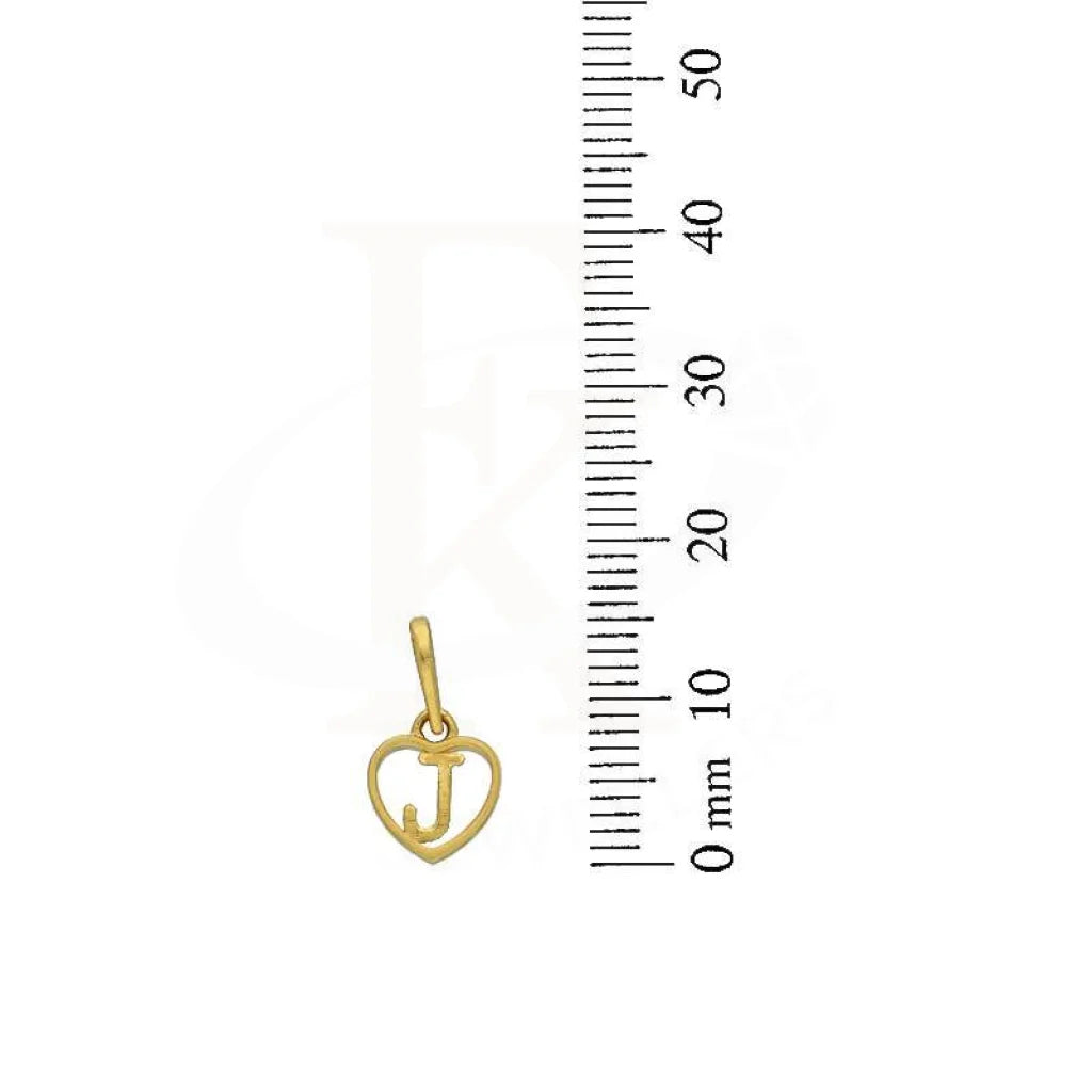 Gold Necklace (Chain With Heart Shaped Alphabet Pendant) 22Kt - Fkjnkl22K2735 Necklaces