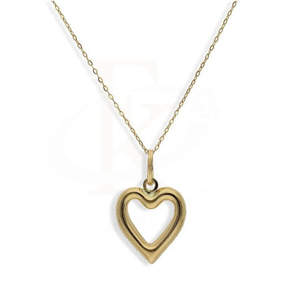 Gold Necklace (Chain With Heart Shaped Pendant) 18Kt - Fkjnkl18K2257 Necklaces