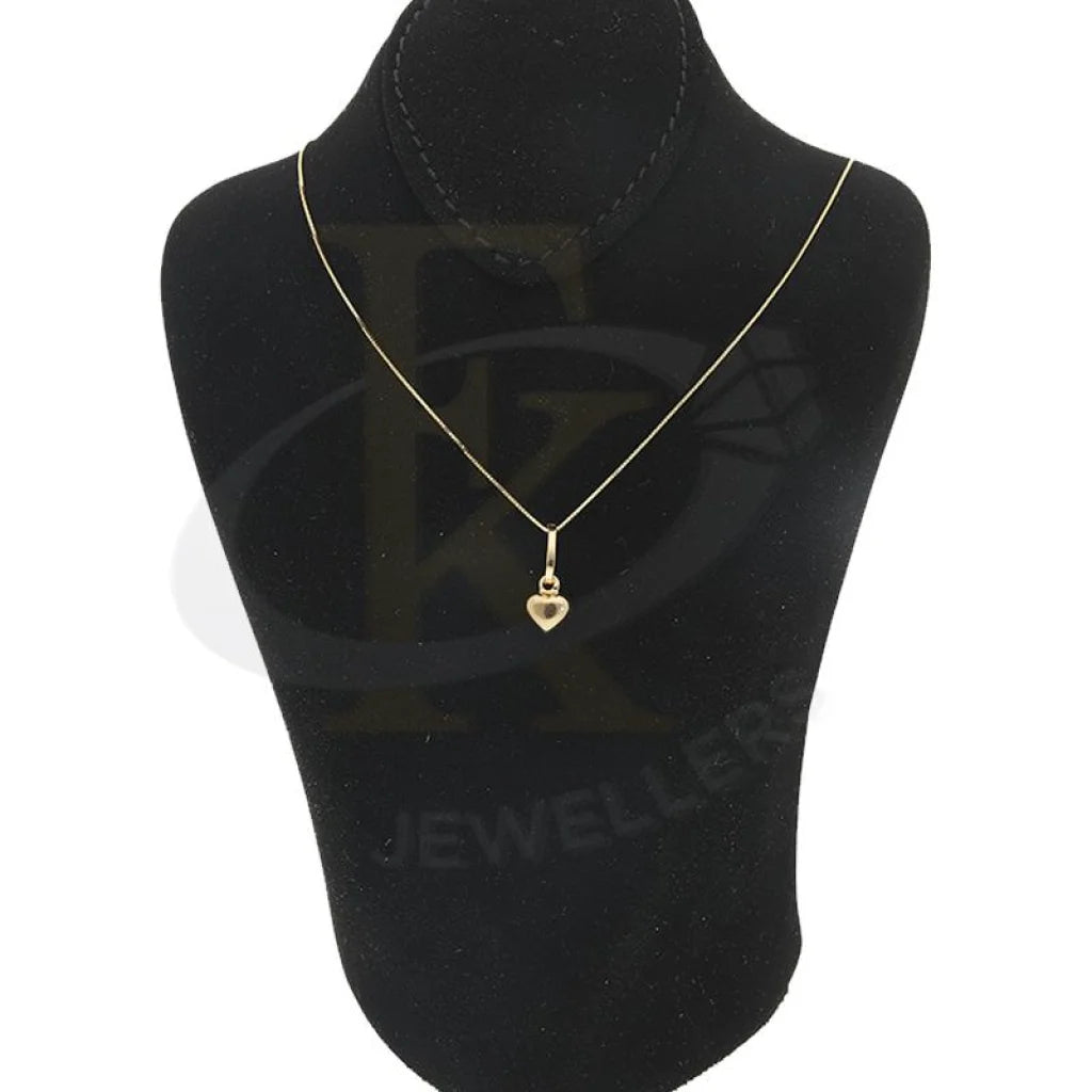 Gold Necklace (Chain With Heart Shaped Pendant) 18Kt - Fkjnkl18K2291 Necklaces