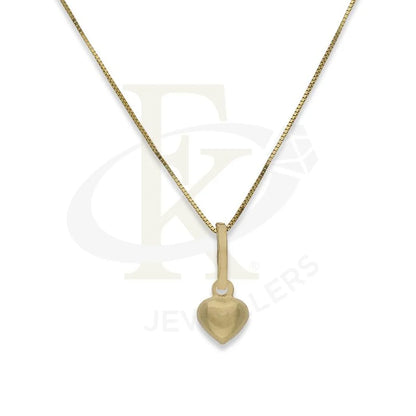 Gold Necklace (Chain With Heart Shaped Pendant) 18Kt - Fkjnkl18K2291 Necklaces