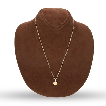 Gold Necklace (Chain With Heart Shaped Pendant) 18Kt - Fkjnkl18K5245 Necklaces