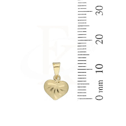 Gold Necklace (Chain With Heart Shaped Pendant) 18Kt - Fkjnkl18K5245 Necklaces