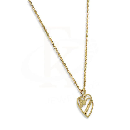 Gold Necklace (Chain With Hearts Pendant) 18Kt - Fkjnkl18K3090 Necklaces