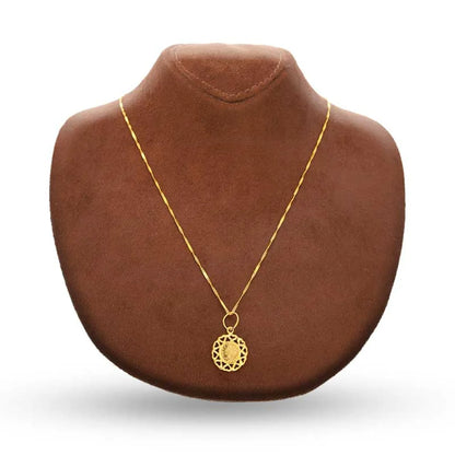 Gold Necklace (Chain With Hearts Shaped Pendant) 22Kt - Fkjnkl22K3034 Necklaces