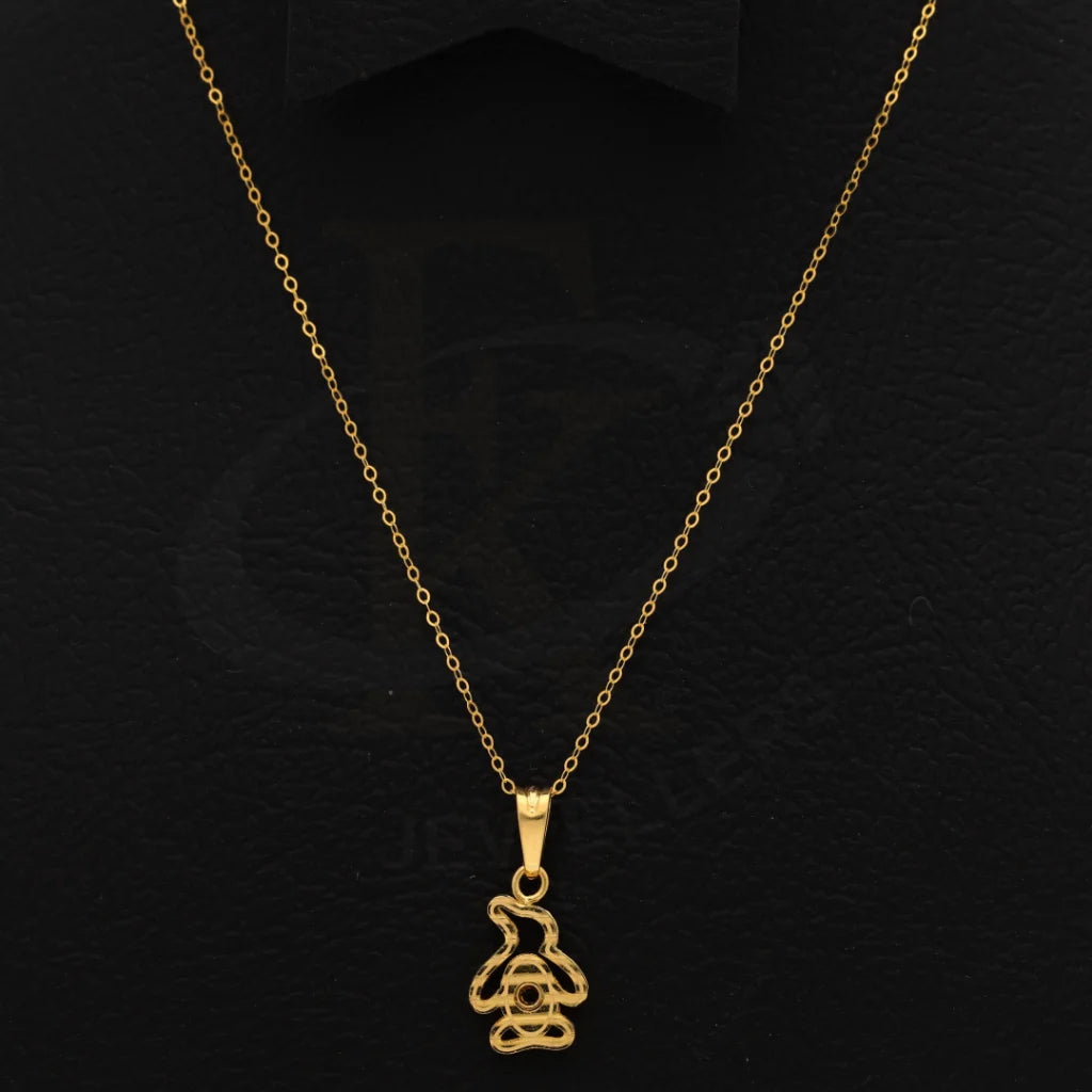 Gold Necklace (Chain With Hollow Penguin Pendant) 21Kt - Fkjnkl21Km8660 Necklaces