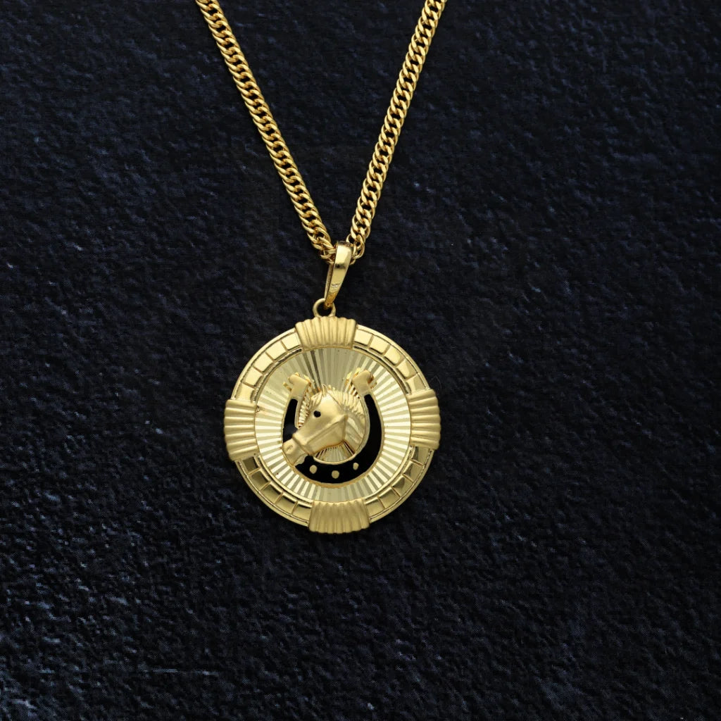 Copy Of Gold Horse Shaped Necklace 18Kt - Fkjnkl18K8320 Necklaces