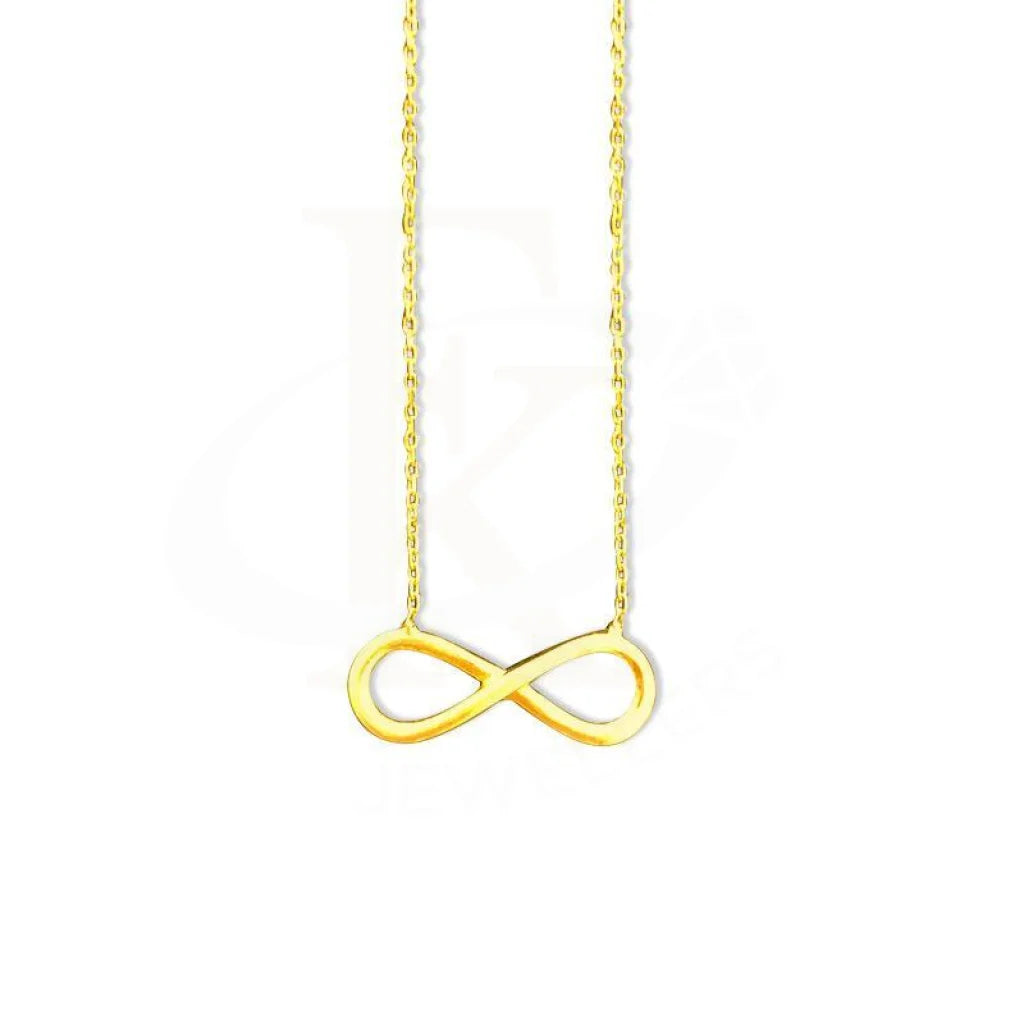 Gold Necklace (Chain With Infinity Pendant) 18Kt - Fkjnkl1491 Necklaces