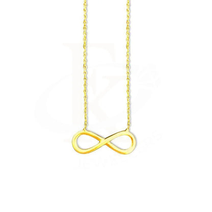 Gold Necklace (Chain With Infinity Pendant) 18Kt - Fkjnkl1491 Necklaces