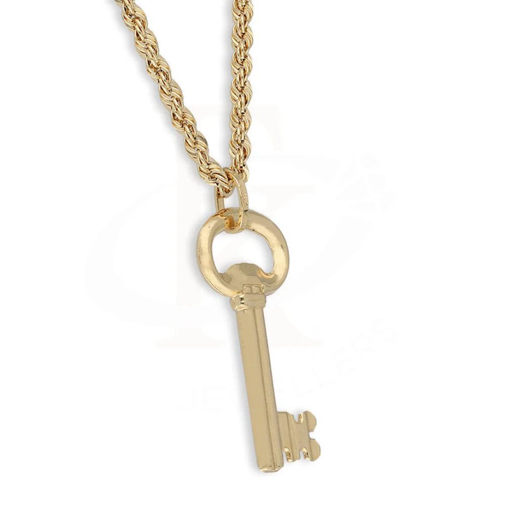 Gold Necklace (Chain With Key Pendant) 18Kt - Fkjnkl18K5460 Necklaces