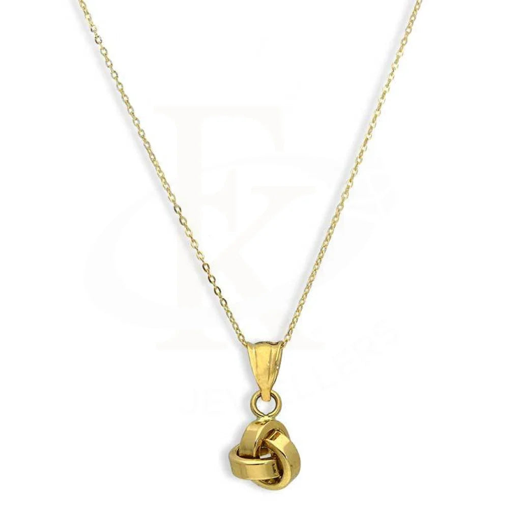 Gold Necklace (Chain With Knot Pendant) 18Kt - Fkjnkl18K2835 Necklaces