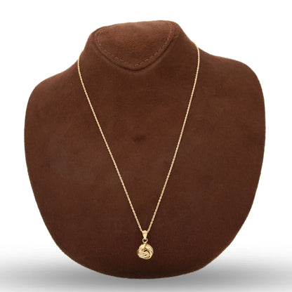 Gold Necklace (Chain With Knot Pendant) 18Kt - Fkjnkl18K5455 Necklaces