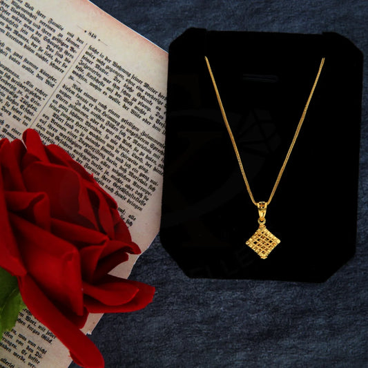 Gold Necklace (Chain With Kuber Box Pendant) 21Kt - Fkjnkl21Km8425 Necklaces