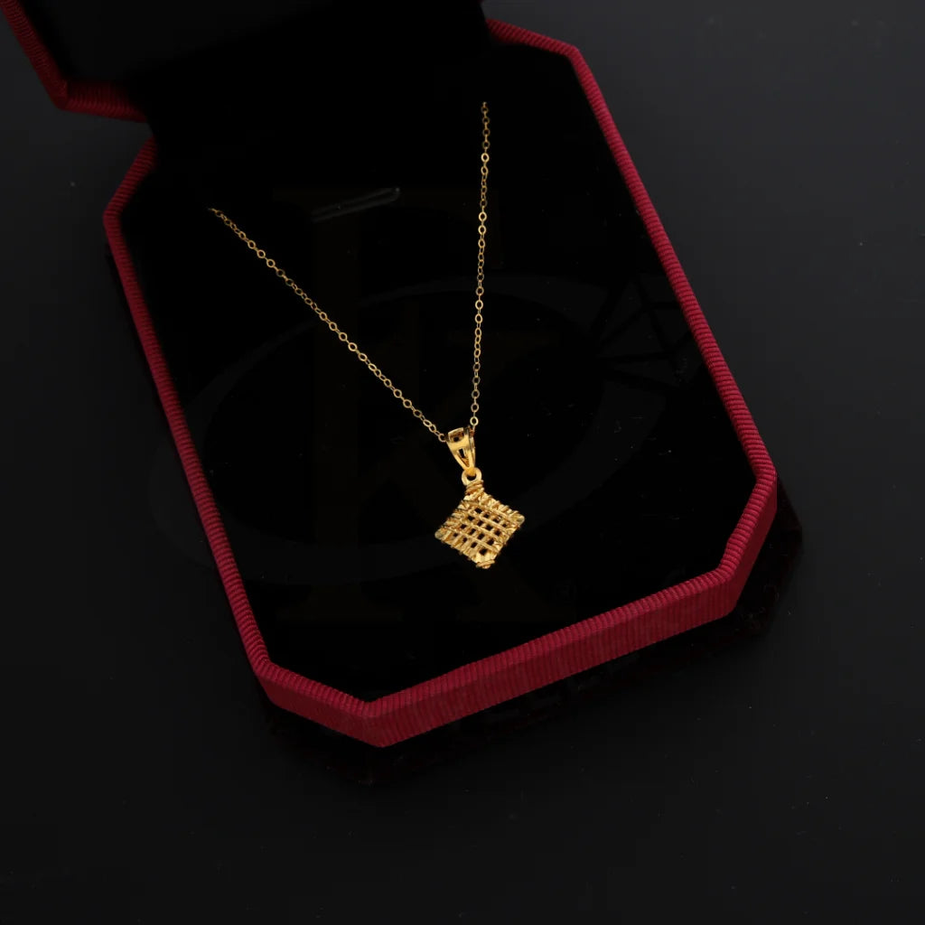 Copy Of Gold Necklace (Chain With Kuber Box Pendant) 21Kt - Fkjnkl21Km8665 Necklaces