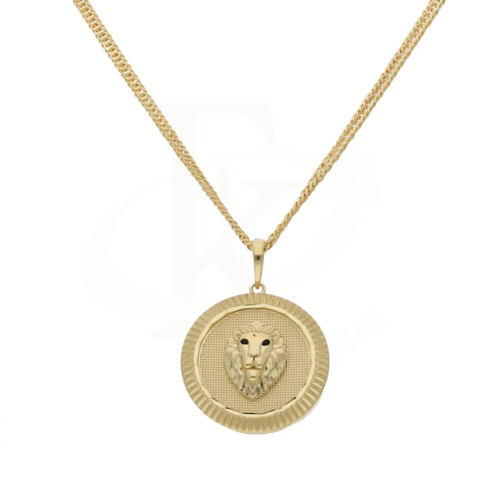 Gold Lion Shaped Necklace 18Kt - Fkjnkl18K8319 Necklaces