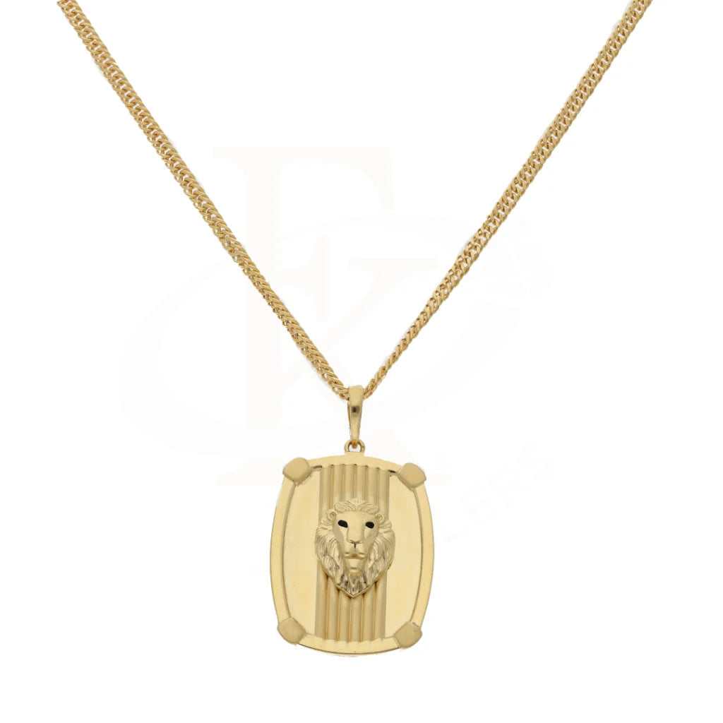 Gold Lion Shaped Necklace 18Kt - Fkjnkl18K8325 Necklaces