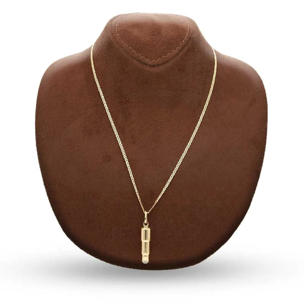 Gold Necklace (Chain With Lipstick Pendant) 18Kt - Fkjnkl18K3134 Necklaces