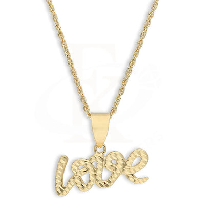 Gold Necklace (Chain With Love Pendant) 18Kt - Fkjnkl18K5229 Necklaces